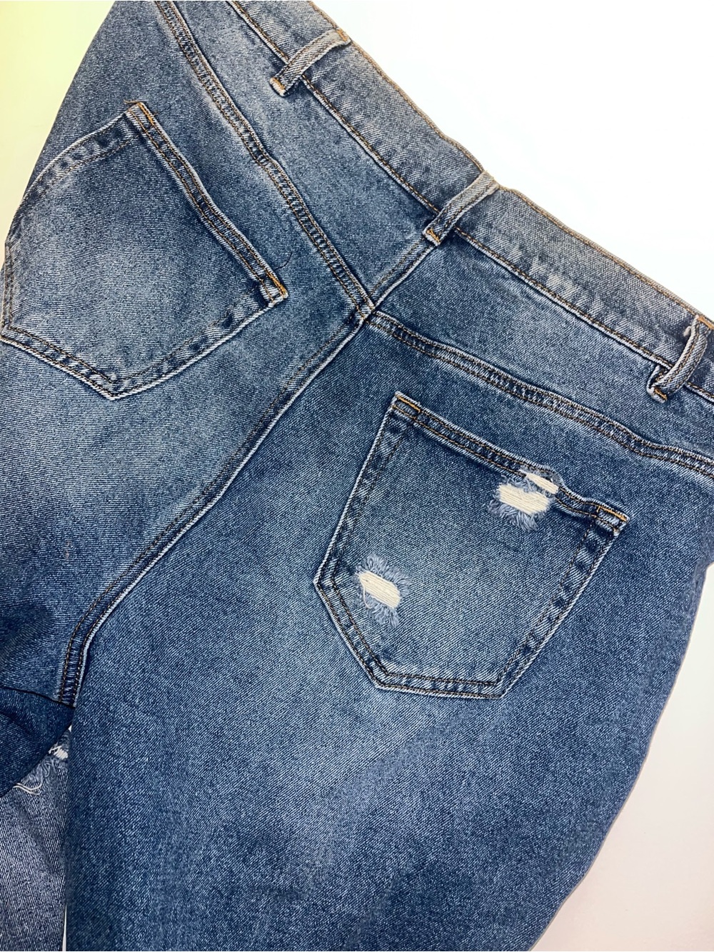 Warehouse One Highrise vintage Straight Blue Denim Jeans